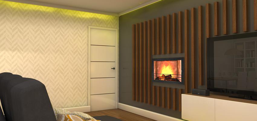 Comedor, Sala de la TV, Salon Estilo moderno Color ocre, marron, gris  diseñado por Laura Muñoz Sánchez | Interiorista 