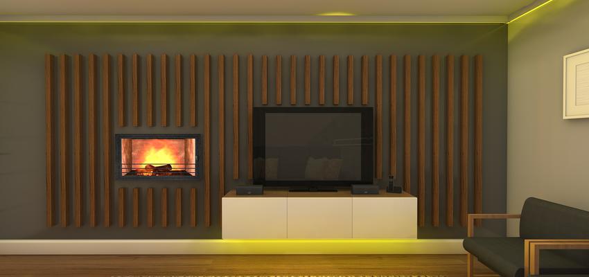 Comedor, Sala de la TV, Salon Estilo moderno Color marron, blanco, gris  diseñado por Laura Muñoz Sánchez | Interiorista 