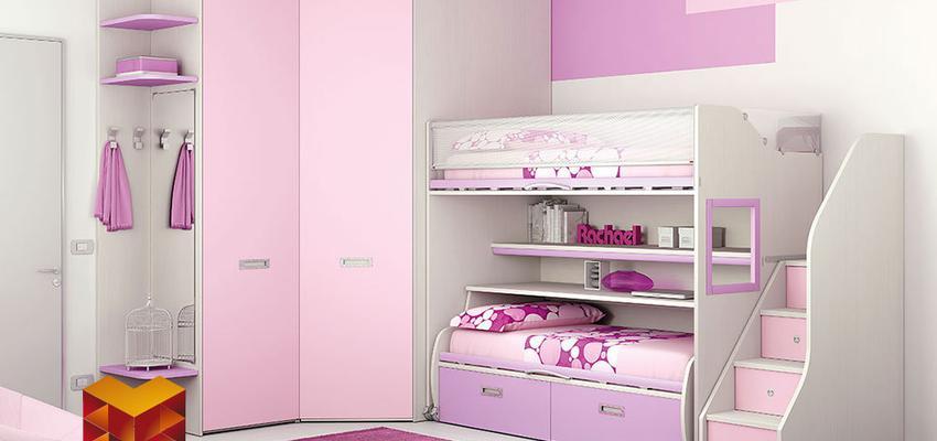 Dormitorio Estilo moderno Color rosa  diseñado por Muebles Las Palmas Gran Canaria | Gremio | Copyright Muebles Las Palmas