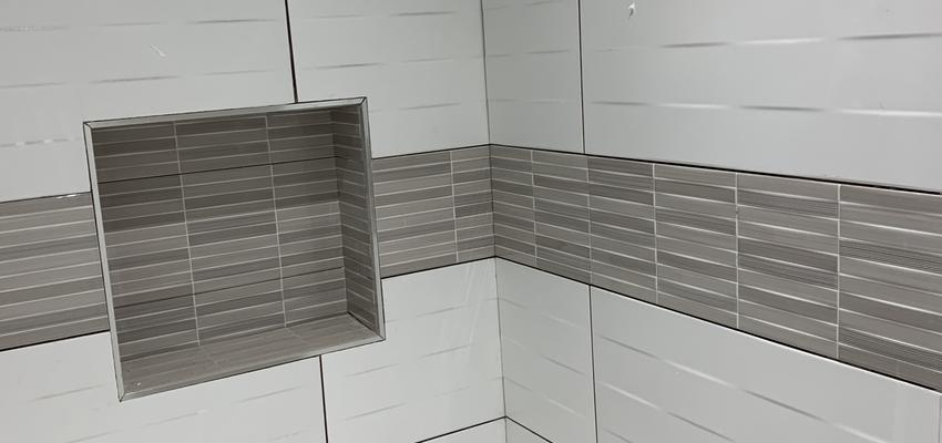 Baño Estilo moderno Color blanco, gris  diseñado por Olga Henao Cardenas | Gremio | Copyright Olga Henao Cardenas