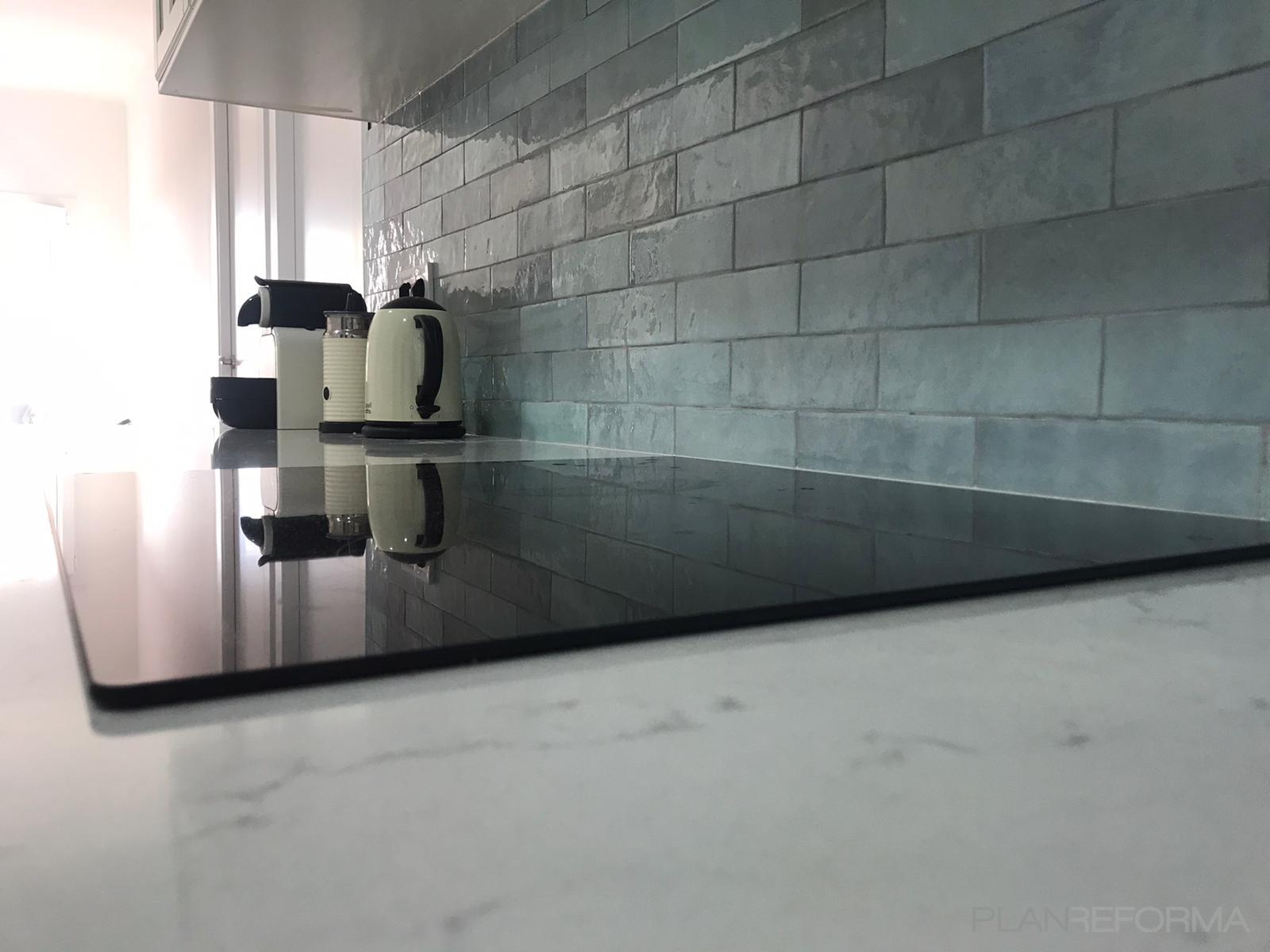 Cocina, Galería Estilo clasico Color azul cielo