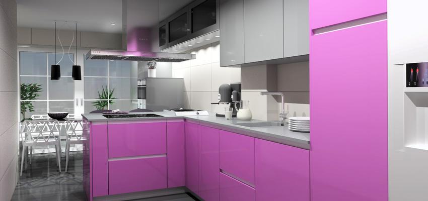 Cocina Estilo moderno Color rosa, blanco  diseñado por Enzzostudio | Gremio 