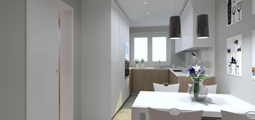 Comedor, Cocina Estilo moderno Color beige, marron, blanco  diseñado por Enzzostudio | Gremio 