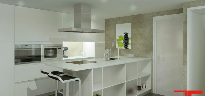 Cocina Estilo moderno Color blanco  diseñado por Enzzostudio | Gremio 