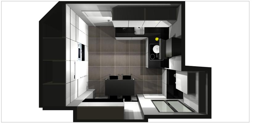 Cocina style moderno color gris, gris, negro  diseñado por VIBARTEC OFICINA TÉCNICA, S.L.P. | Arquitecto Técnico 