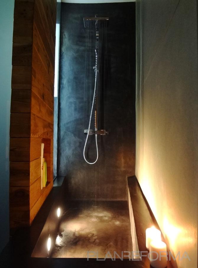 Baño Estilo moderno Color marron, beige, gris  diseñado por davidMUSER Interiorismo | Reformas | Ingeniero 
