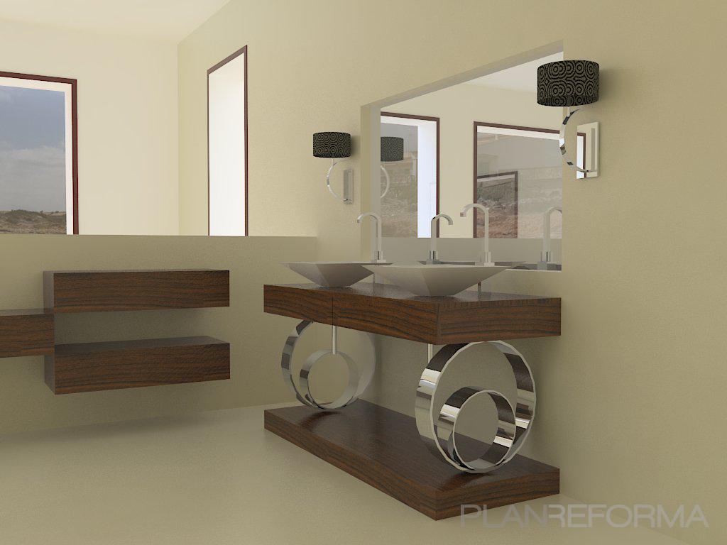 Baño style contemporaneo color beige, marron, marron  diseñado por Interiorismo Maria Victoria Mengual | Interiorista 