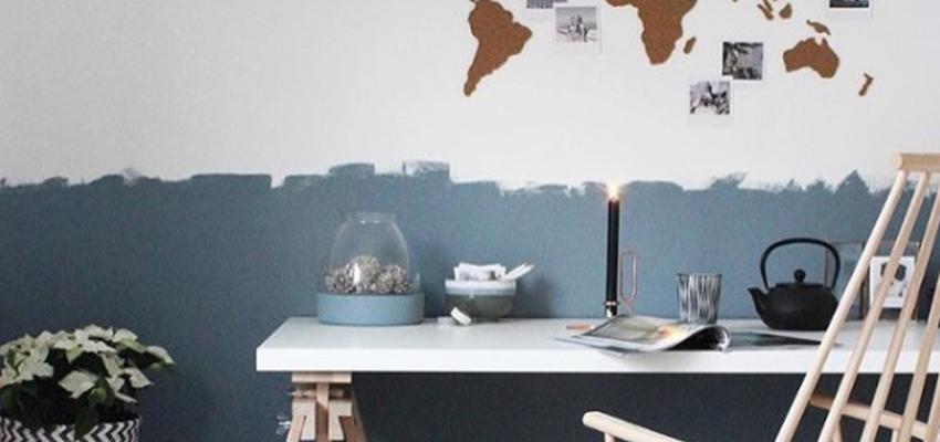 Estudio Estilo contemporaneo Color turquesa, azul cielo, blanco  diseñado por Cecilia Lopez-Mañan | Arquitecto 