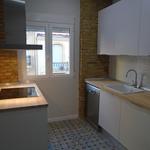 Cocina style vintage color turquesa, marron, blanco, gris