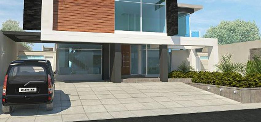 Exterior Estilo moderno Color gris  diseñado por DORELIS MARQUEZ | Arquitecto | Copyright DORELIS MARQUEZ