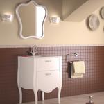 Baño style clasico color beige, marron, beige, blanco