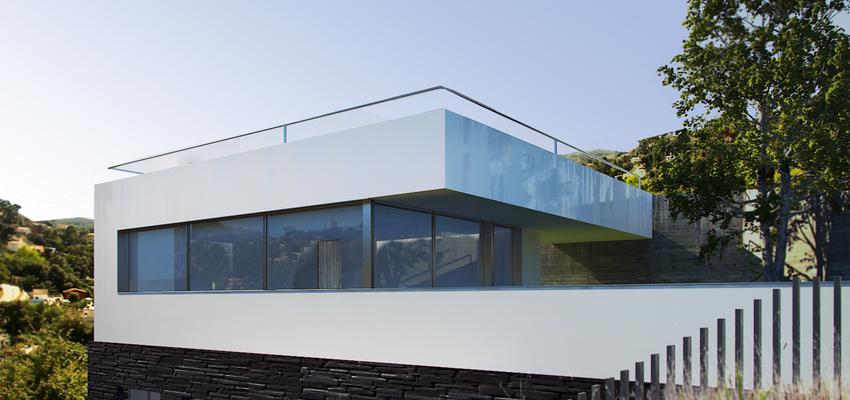 Exterior style moderno color marron, blanco, gris  diseñado por JAM arquitectes | Arquitecto 