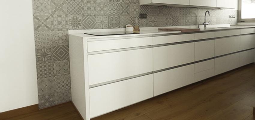 Cocina style moderno color marron, blanco, gris, gris  diseñado por ClaraBalta | Arquitecto 