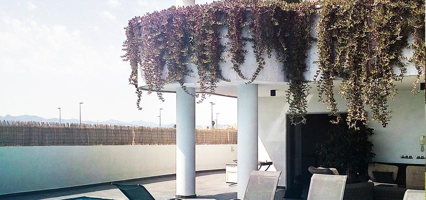 Terraza, Piscina, Exterior Estilo moderno Color azul, negro, plateado  diseñado por DECANIA ARQUITECTURA | Arquitecto | Copyright soy propietario