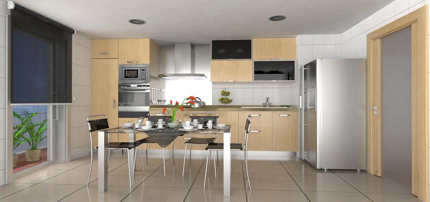 Cocina style contemporaneo color beige, marron, blanco, negro  diseñado por Mikel Maritxalar Berrueta | Decorador 