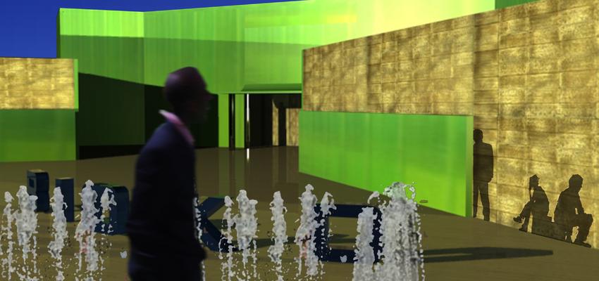 Exterior Estilo contemporaneo Color verde, blanco  diseñado por ARCO Gabinete de Servicios. Rafael Pérez | Gremio 