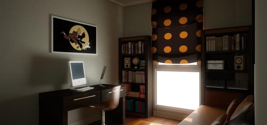 Sala de musica Estilo contemporaneo Color marron, marron, gris  diseñado por RAQUEL CHAMORRO | Interiorista | Copyright RCH