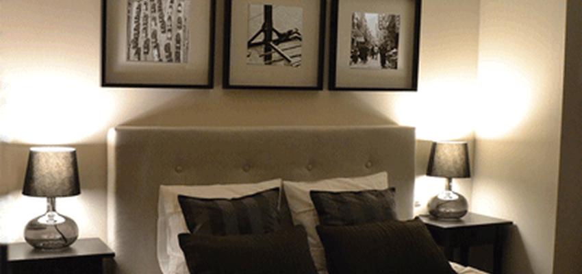 Dormitorio Estilo contemporaneo Color beige, beige, marron, negro  diseñado por Lucía del Barrio Pérez del Molino | Interiorista 