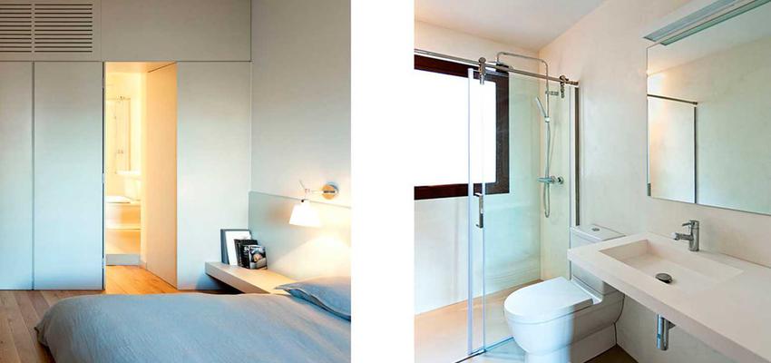 Baño, Dormitorio style contemporaneo color azul cielo  diseñado por ACABADOMATE | Arquitecto | Copyright Marcela Grassi fotográfa