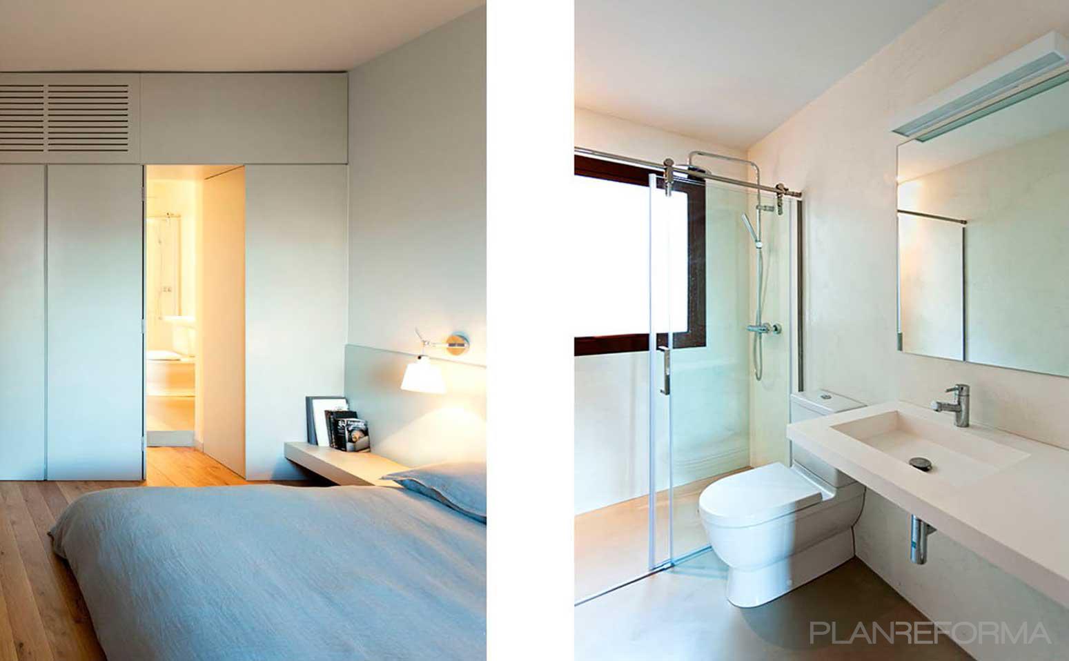 Baño, Dormitorio style contemporaneo color azul cielo  diseñado por ACABADOMATE | Arquitecto | Copyright Marcela Grassi fotográfa