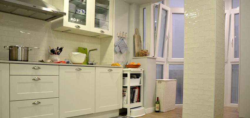 Cocina Estilo contemporaneo Color marron, azul, blanco  diseñado por Mirmen Arquitectura - Interiorismo - Reformas | Arquitecto 