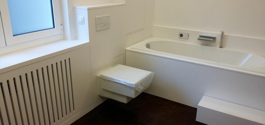 Baño Estilo moderno Color blanco  diseñado por Trust Mario | Gremio 