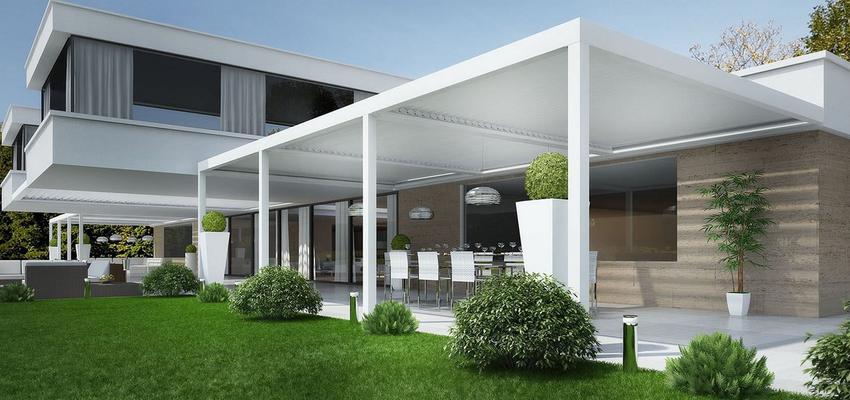 Terraza, Exterior Estilo moderno Color marron, blanco, gris  diseñado por Hogarguti | Gremio 