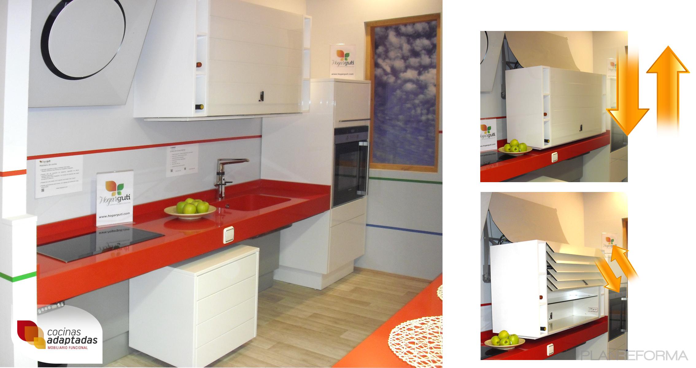 Cocina style vanguardista color rojo, marron, blanco, negro  diseñado por Hogarguti | Gremio 