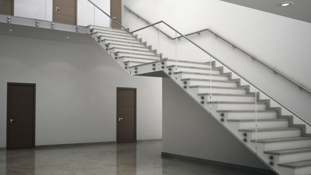 Escalera style contemporaneo color marron, blanco, gris  diseñado por Comenza | Marca colaboradora | Copyright Comenza