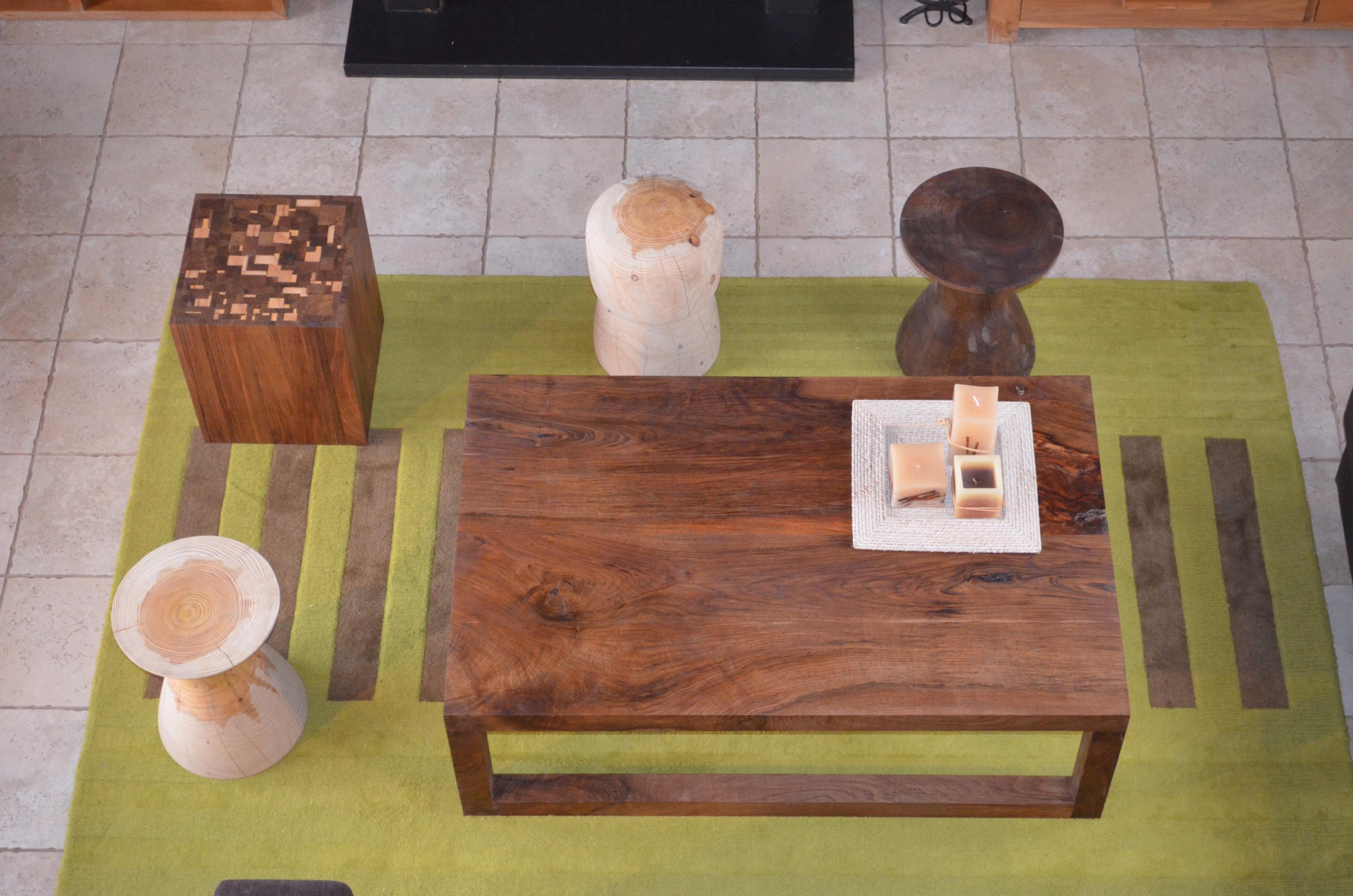 Comedor, Salon style moderno color verde, marron, gris  diseñado por Qhands Wood Design Barcelona | Marca colaboradora 