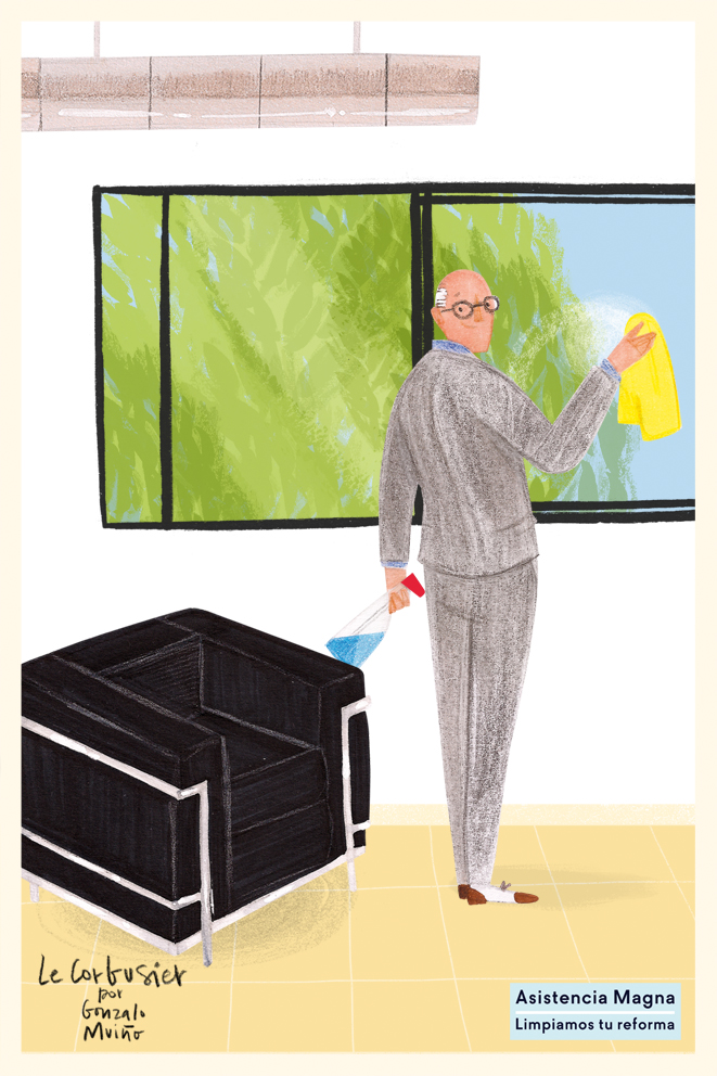 Salon style moderno color verde, beige, beige, blanco, negro  diseñado por Asistencia Magna  | Marca colaboradora 